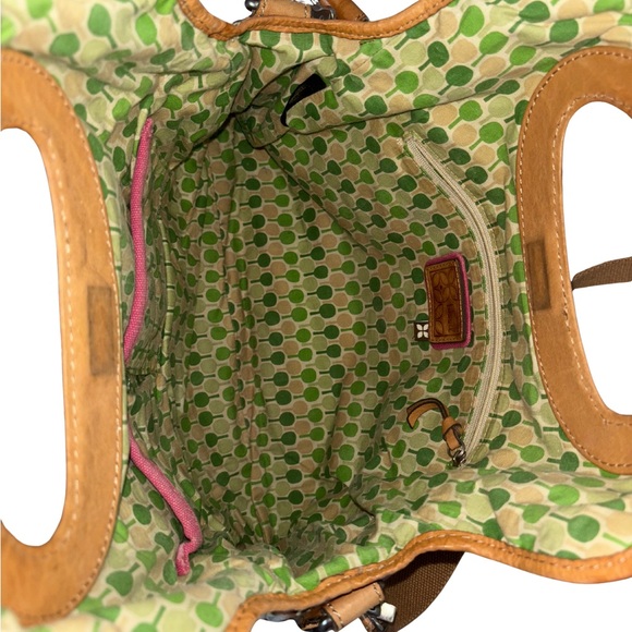 Fossil Floral Crossbody Bag in Yellow and Brown Vintage Inspired Fall Colors - Picture 3 of 8